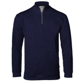 Badger Adult Fit Flex French Terry 1/4 Zip Jacket NAVY Pocket