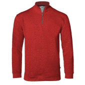 Badger Adult Fit Flex French Terry 1/4 Zip Jacket RED Pocket