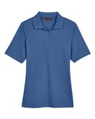 Harriton Lady Advantage Snag Protection Plus Polo POOL BLUE Pocket