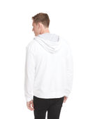 Next Level Unisex French Terry Zip Up Hoody WHITE/HEATHER GRAY Back