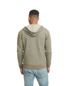Next Level Adult Denim Fleece Full-Zip Hoody MILITARY GREEN Back