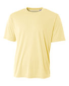 A4 Men Youth Sprint Crew Tee LT YELLOW Front