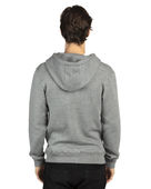 Threadfast Unisex Ultimate Full-Zip Hooded Jacket HEATHER GREY Back