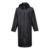 Portwest Classic Adult Rain Coat S438 BLACK Pocket