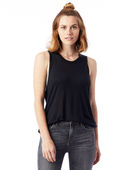Alternative Ladies' Slinky-Jersey Muscle Tank 3095B2 BLACK Pocket