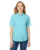 Columbia Ladies' Tamiami II Short-Sleeve Shirt 7277 CLEAR BLUE Pocket