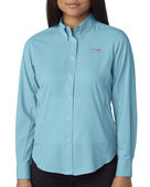 Columbia Ladies' Tamiami II Long-Sleeve Shirt 7278 CLEAR BLUE Pocket