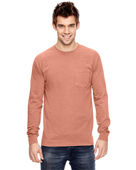 Comfort Colors Adult Heavyweight RS Long-Sleeve Pocket T-Shirt C4410 TERRACOTA Pocket