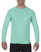Comfort Colors Adult Heavyweight RS Long-Sleeve Pocket T-Shirt C4410 ISLAND REEF Pocket