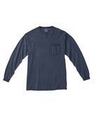 Comfort Colors Adult Heavyweight RS Long-Sleeve Pocket T-Shirt C4410 DENIM Pocket