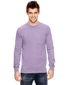 Comfort Colors Adult Heavyweight RS Long-Sleeve Pocket T-Shirt C4410 ORCHID Pocket