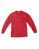 Comfort Colors Adult Heavyweight RS Long-Sleeve Pocket T-Shirt C4410 RED Pocket
