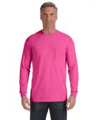 Comfort Colors Adult Heavyweight RS Long-Sleeve Pocket T-Shirt C4410 PEONY Pocket