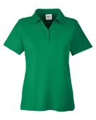 Core 365 Ladies' Fusion ChromaSoft Pique Polo CE112W KELLY GREEN Pocket