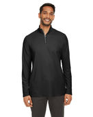 Core 365 Men's Fusion ChromaSoft Pique Quarter-Zip CE405 BLACK Pocket