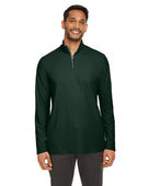 Core 365 Men's Fusion ChromaSoft Pique Quarter-Zip CE405 FOREST Pocket