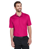 Devon & Jones CrownLux Performance Men's Plaited Polo DG20 CROWN RASPBERRY Pocket