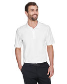 Devon & Jones CrownLux Performance Men's Tall Plaited Polo DG20T WHITE Pocket
