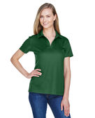 Devon & Jones CrownLux Performance Ladies' Plaited Polo DG20W FOREST Pocket