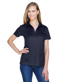 Devon & Jones CrownLux Performance Ladies' Plaited Polo DG20W NAVY Pocket