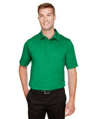 Devon & Jones CrownLux Performance Men's Range Flex Polo DG21 KELLY GREEN Pocket
