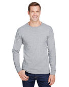 Hanes Adult Workwear Long-Sleeve Pocket T-Shirt W120 LIGHT STEEL Pocket
