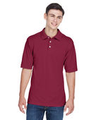 Harriton Men's 5.6 oz. Easy Blend Polo M265 WINE Pocket
