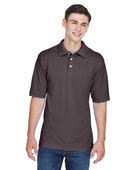 Harriton Men's 5.6 oz. Easy Blend Polo M265 ESPRESSO Pocket