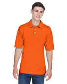Harriton Men's 5.6 oz. Easy Blend Polo M265 TEAM ORANGE Pocket