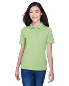 Harriton Ladies' 5.6 oz. Easy Blend Polo M265W LIME Pocket
