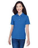 Harriton Ladies' 5.6 oz. Easy Blend Polo M265W TRUE ROYAL Pocket