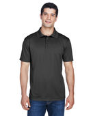 Harriton Men's 4 oz. Polytech Polo M315 BLACK Pocket