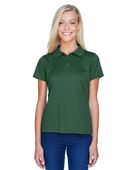Harriton Ladies' 4 oz. Polytech Polo M315W DARK GREEN Pocket