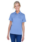 Harriton Ladies' Advantage Snag Protection Plus IL Snap Placket Polo M345W INDUSTRY BLUE Pocket