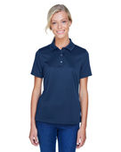 Harriton Ladies' Advantage Snag Protection Plus IL Snap Placket Polo M345W DARK NAVY Pocket