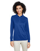 Harriton Ladies' Advantage Snag Protection Plus IL Long Sleeve Polo M348LW TRUE ROYAL Pocket