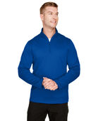 Harriton Men's Advantage Snag Protection Plus IL Quarter-Zip M748 TRUE ROYAL Pocket
