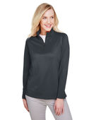Harriton Ladies' Advantage Snag Protection Plus IL Quarter-Zip M748W DARK CHARCOAL Pocket