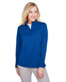 Harriton Ladies' Advantage Snag Protection Plus IL Quarter-Zip M748W TRUE ROYAL Pocket