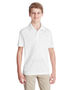 Team 365 Youth Zone Performance Polo TT51Y WHITE Pocket