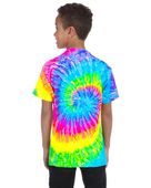 Colortone Tie-Dye Youth 5.4 oz. 100% Cotton T-Shirt CD100Y SATURN Back