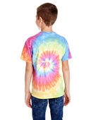 Colortone Tie-Dye Youth 5.4 oz. 100% Cotton T-Shirt CD100Y ETERNITY Back