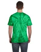 Colortone Tie-Dye Adult 5.4 oz. 100% Cotton Spider T-Shirt CD101 SPIDER KELLY Back
