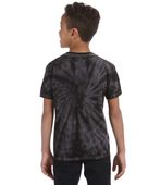 Colortone Tie-Dye Youth 5.4 oz. 100% Cotton Spider T-Shirt CD101Y SPIDER BLACK Back