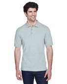 Ultraclub Men's Classic Pique Polo 8535 SILVER Pocket