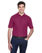 Ultraclub Men's Whisper Pique Polo 8540 WINE Pocket