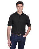 Ultraclub Men's Whisper Pique Polo 8540 BLACK Pocket