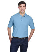 Ultraclub Men's Whisper Pique Polo 8540 CORNFLOWER Pocket