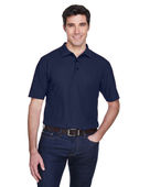 Ultraclub Men's Whisper Pique Polo 8540 NAVY Pocket