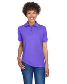Ultraclub Ladies' Whisper Pique Polo 8541 PURPLE Pocket